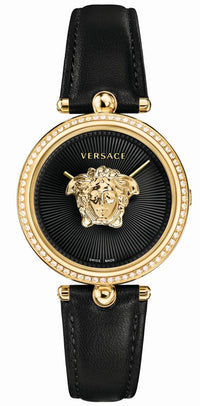 Thumbnail for Versace Ladies Watch Palazzo Empire 34mm Black Gold VECQ00818