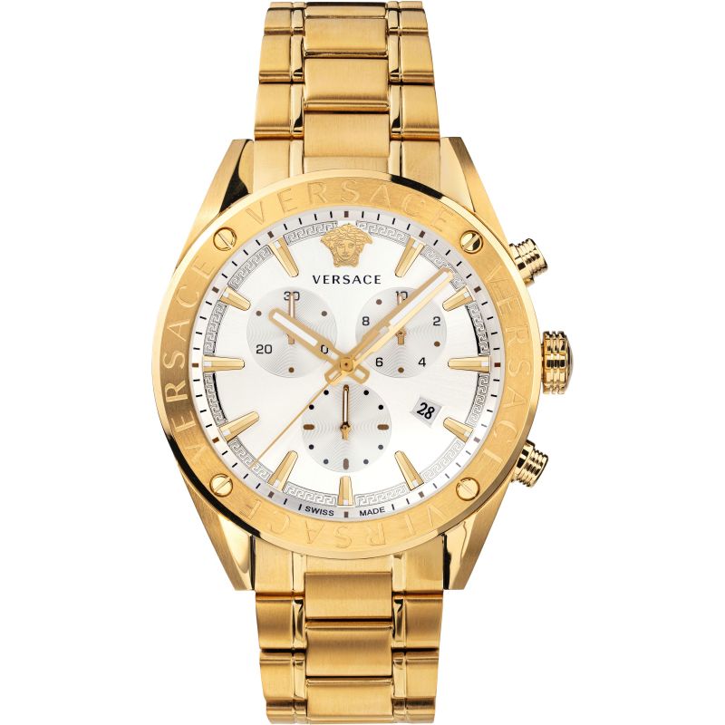 Versace Men's Watch V-Chrono Gold Bracelet VEHB00719