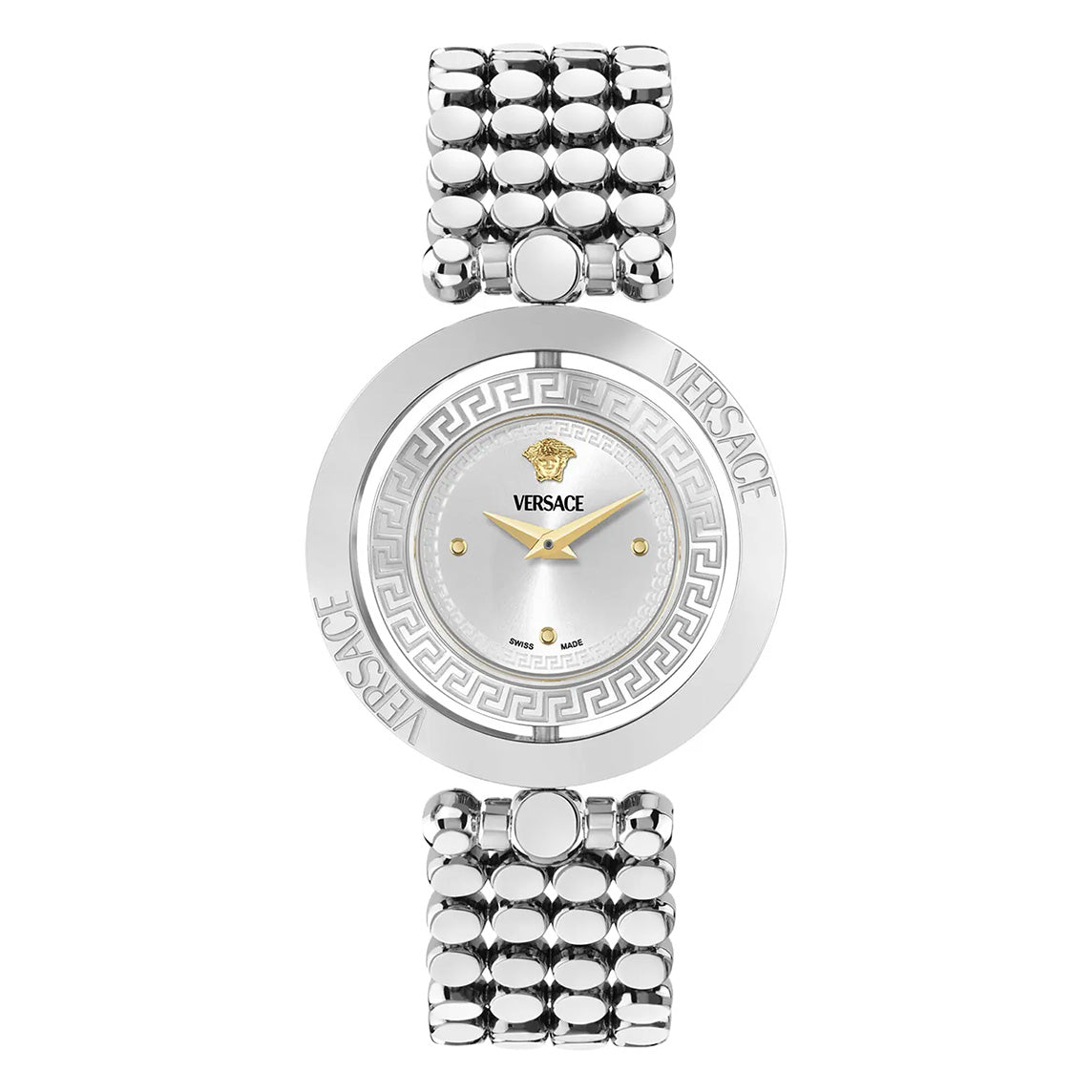 Versace Eon Restyling 33.5mm Ladies Silver Dress Watch