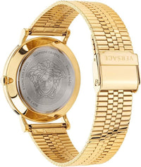 Thumbnail for Versace Men's Watch V-Essential Black Gold Bracelet VEJ400521