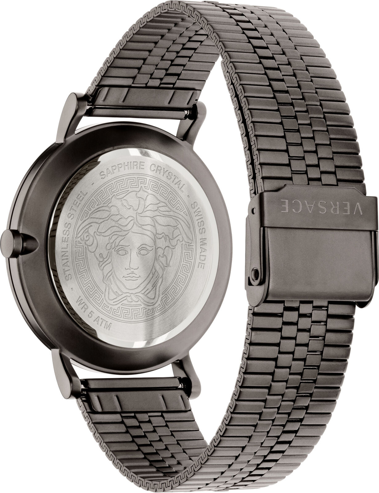 Versace Men's Watch V-Essential Blue Black Bracelet VEJ401021