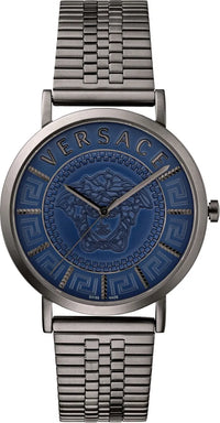 Thumbnail for Versace Men's Watch V-Essential Blue Black Bracelet VEJ401021