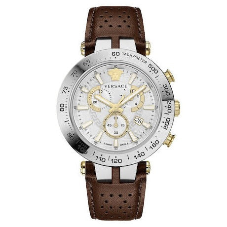 Versace Men's Watch Bold Chrono 46mm White VEJB00122