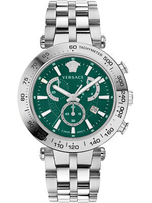 Versace Men's Watch Bold Chrono 46mm Green Bracelet VEJB00522