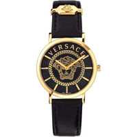 Thumbnail for Versace Essential Ladies Black Gold Watch VEK400421