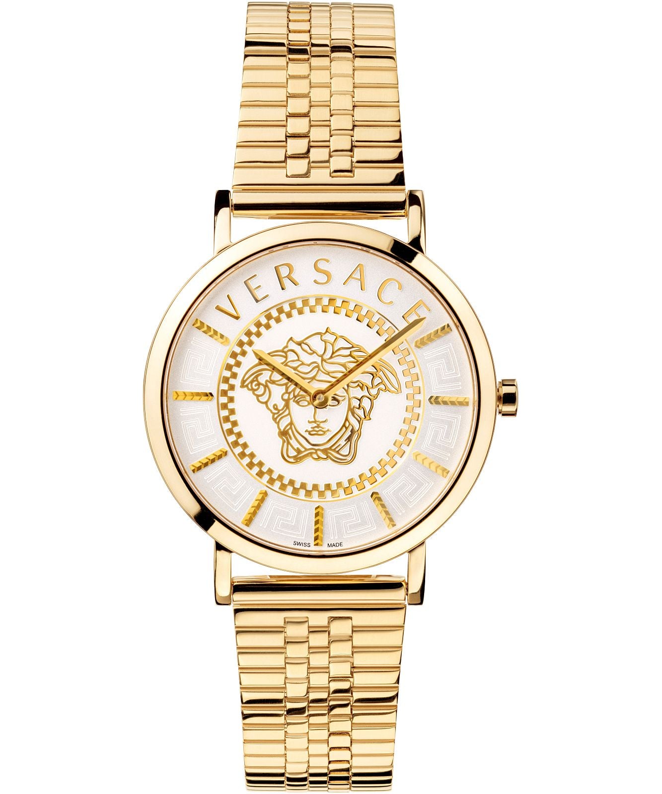 Versace Ladies Watch V-Essential 36mm White Gold Bracelet VEK401021