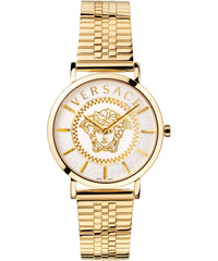 Thumbnail for Versace Ladies Watch V-Essential 36mm White Gold Bracelet VEK401021