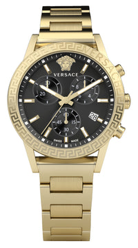 Thumbnail for Versace Ladies Watch Sport Tech 40mm Black Gold Bracelet VEKB00822