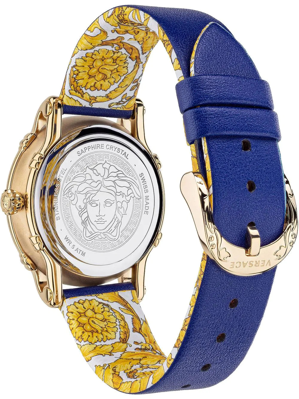 Versace Ladies Watch Safety Pin Blue VEPN00420