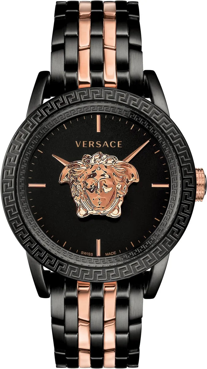Versace Men's Watch Palazzo Empire Black Two-Tone Bracelet VERD01623