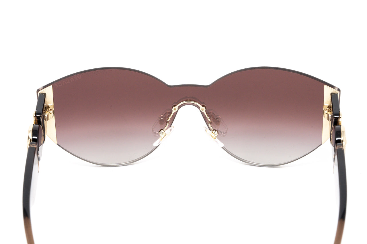 Versace Women's Sunglasses Rimless Cat Eye Beige VE2224 53406K