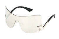 Thumbnail for Versace Women's Sunglasses Rimless Shield Silver VE2240 10006G