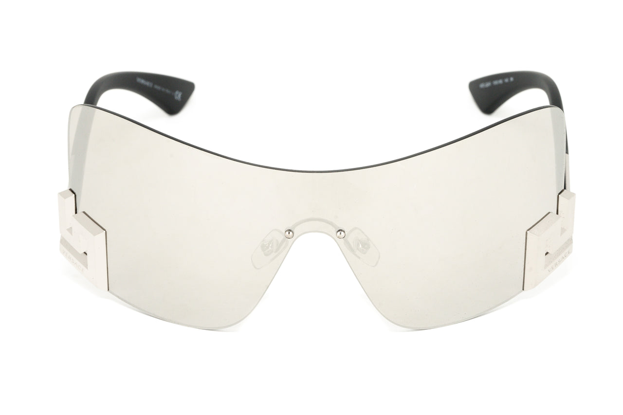 Rawlings Adult White/Blue Half-Rim Shield Sunglasses | Rawlings