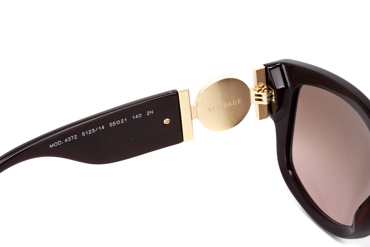 Versace Women's Sunglasses Cat Eye Transparent Red VE4372 512314