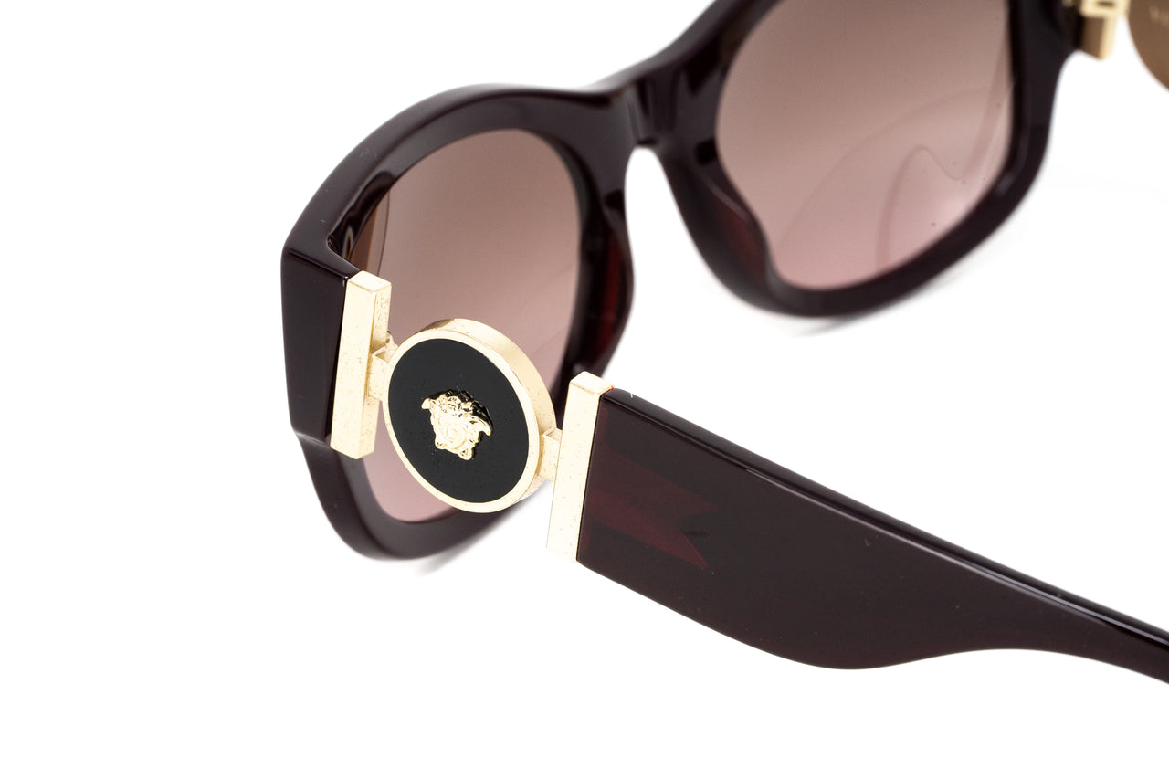 Versace Women's Sunglasses Cat Eye Transparent Red VE4372 512314