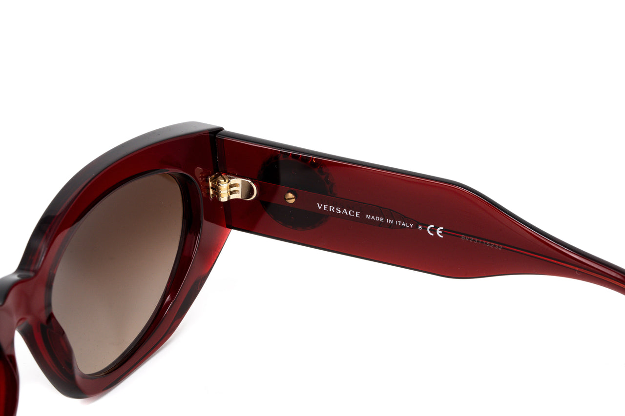 Versace Women's Sunglasses Cat Eye Burgundy/Brown VE4376B388/13