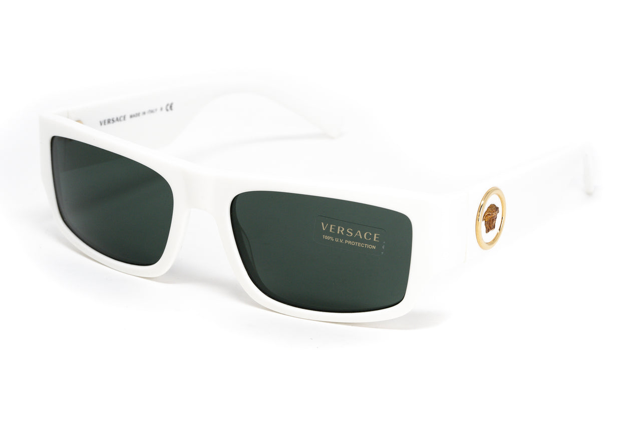 Versace Unisex Sunglasses Rectangular White/Green VE4385 532771