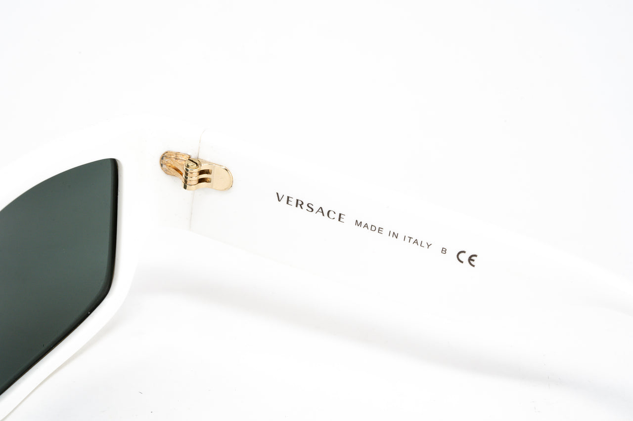 Versace Unisex Sunglasses Rectangular White/Green VE4385 532771
