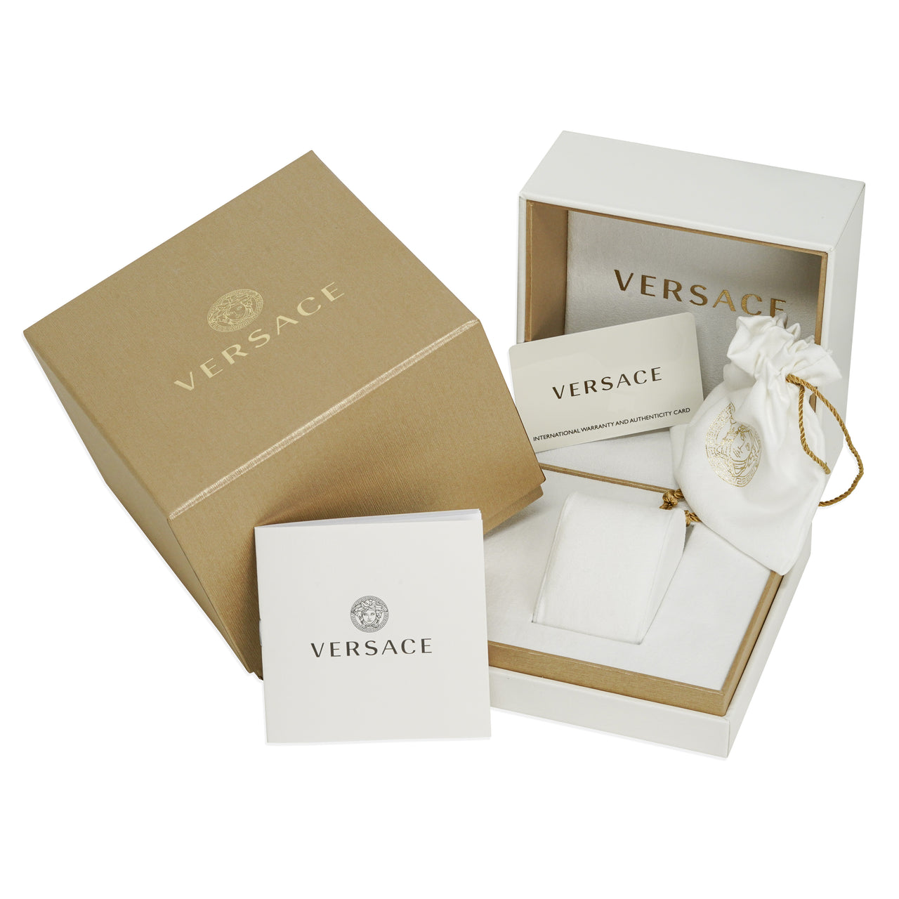 Versace Men's Watch V-Essential Black Gold Bracelet VEJ400521