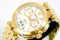 Thumbnail for Versace Men's Watch Aion Chronograph 45mm Gold White VE1D00419