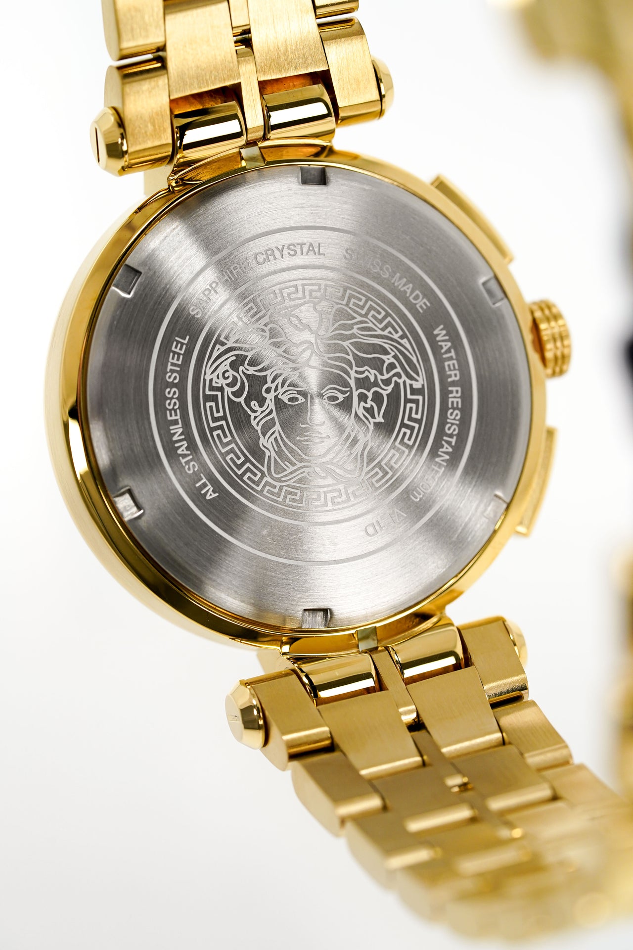 Versace Men's Watch Aion Chronograph 45mm Gold White VE1D00419