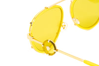Thumbnail for Versace Women's Sunglasses Pilot Yellow VE223214736D