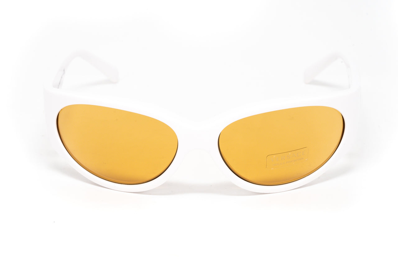 Versace Women's Sunglasses Cat Eye White/Yellow VE4386 401/7