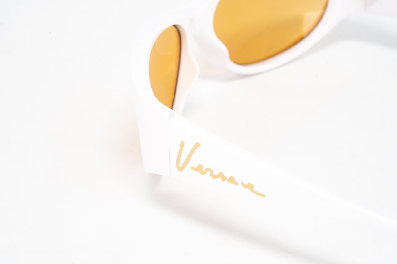 Versace Women's Sunglasses Cat Eye White/Yellow VE4386 401/7