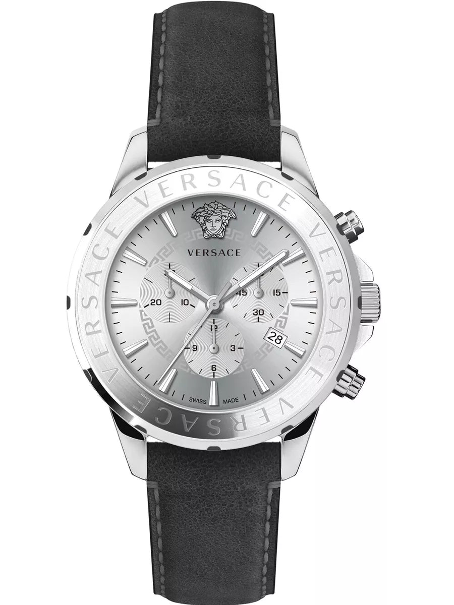 Versace Men's Watch Chrono Signature Silver VEV601223