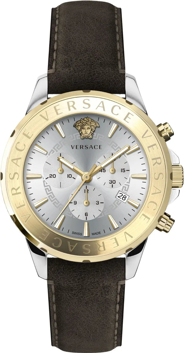 Versace Men's Watch Chrono Signature Brown VEV601323