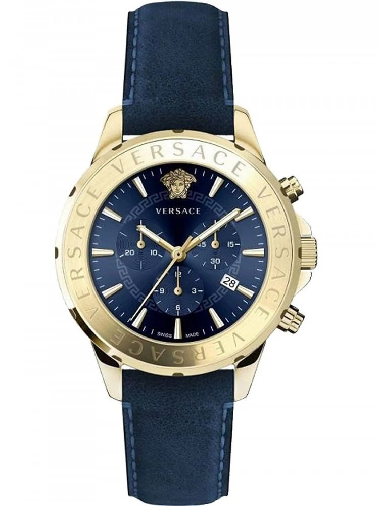 Versace Men's Watch Chrono Signature Blue VEV601423