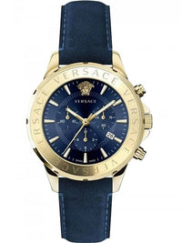 Thumbnail for Versace Men's Watch Chrono Signature Blue VEV601423