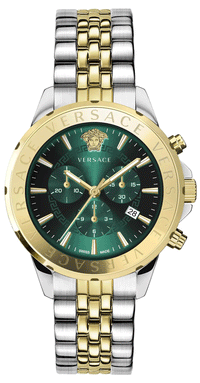 Thumbnail for Versace Men's Watch Chrono Signature Green Bracelet VEV602023