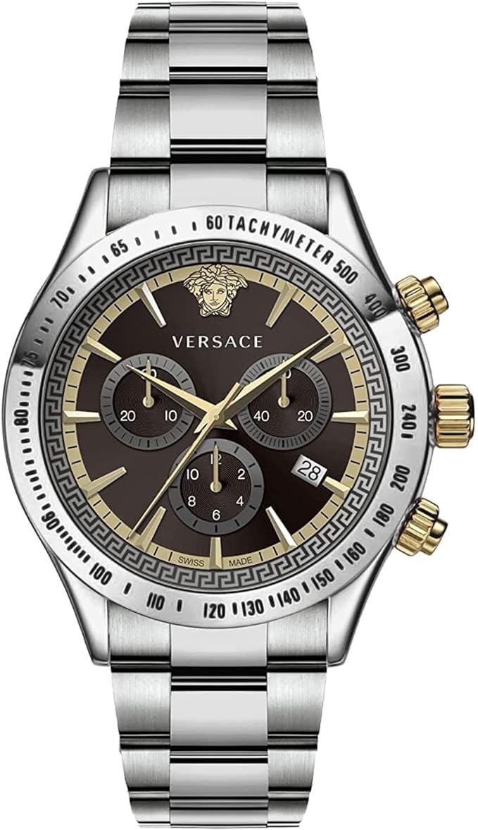 Versace Men's Watch Chrono Classic Brown Bracelet VEV700419