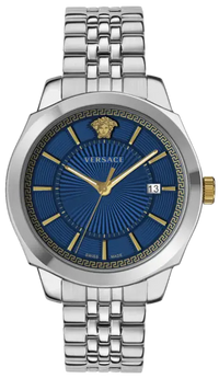Thumbnail for Versace Men's Watch Icon Classic Blue Bracelet VEV901523