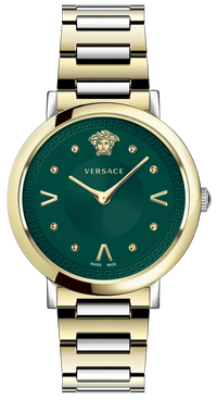 Thumbnail for Versace Ladies Watch Pop Chic Green Two-Tone Bracelet VEVD01021