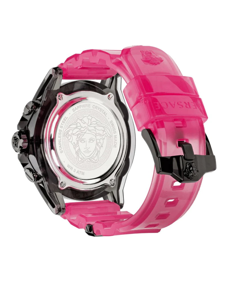 Versace Unisex Watch Chronograph Active Pink VEZ700221