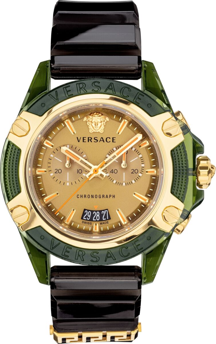 Versace Unisex Watch Chronograph Active Military Green VEZ700321