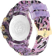 Thumbnail for Versace Unisex Watch Chronograph Active Lilac Leopard VEZ700722