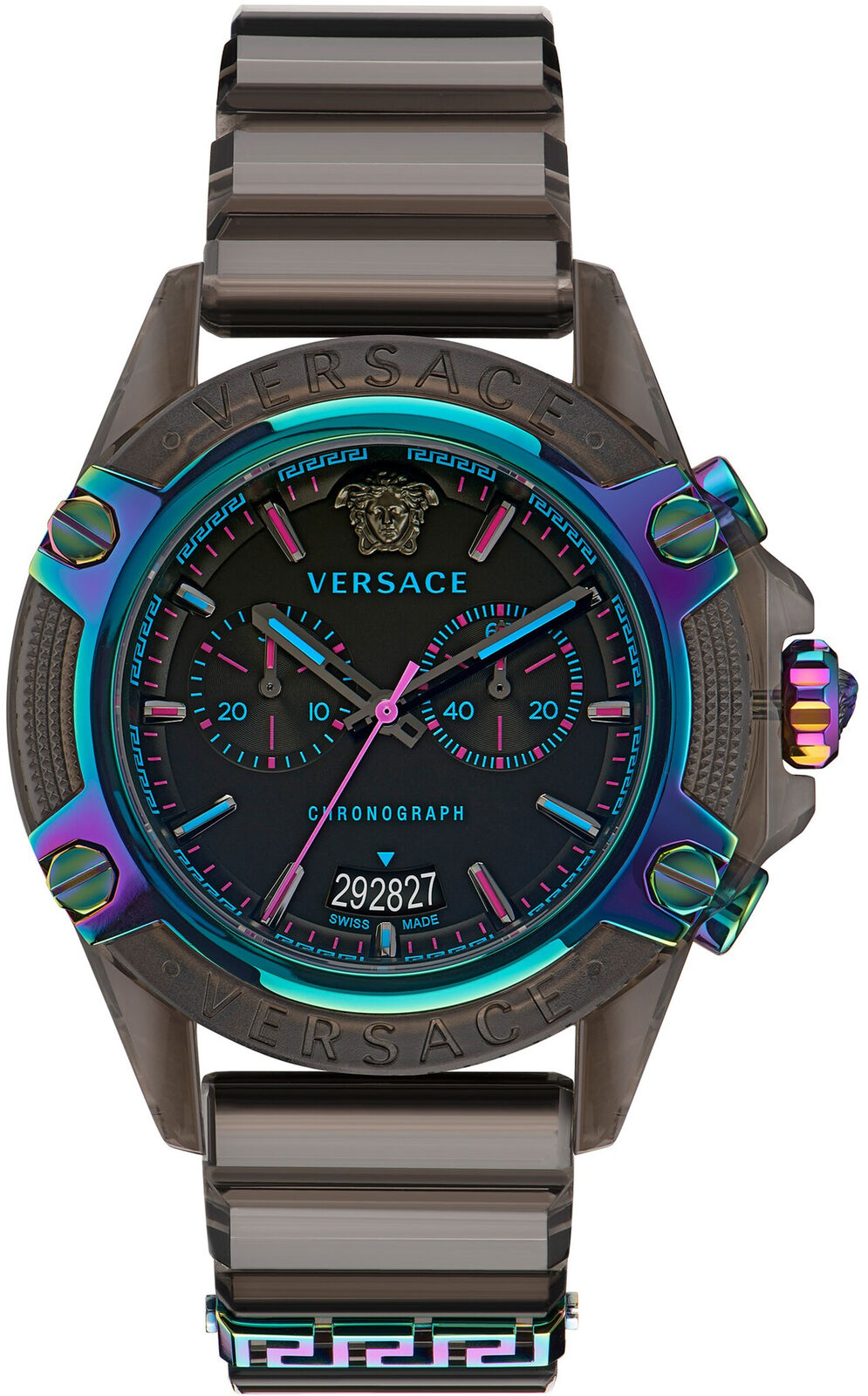 Versace Unisex Watch Chronograph Active Black VEZ701022