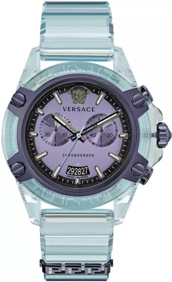 Versace Unisex Watch Chronograph Active Light Blue VEZ701523