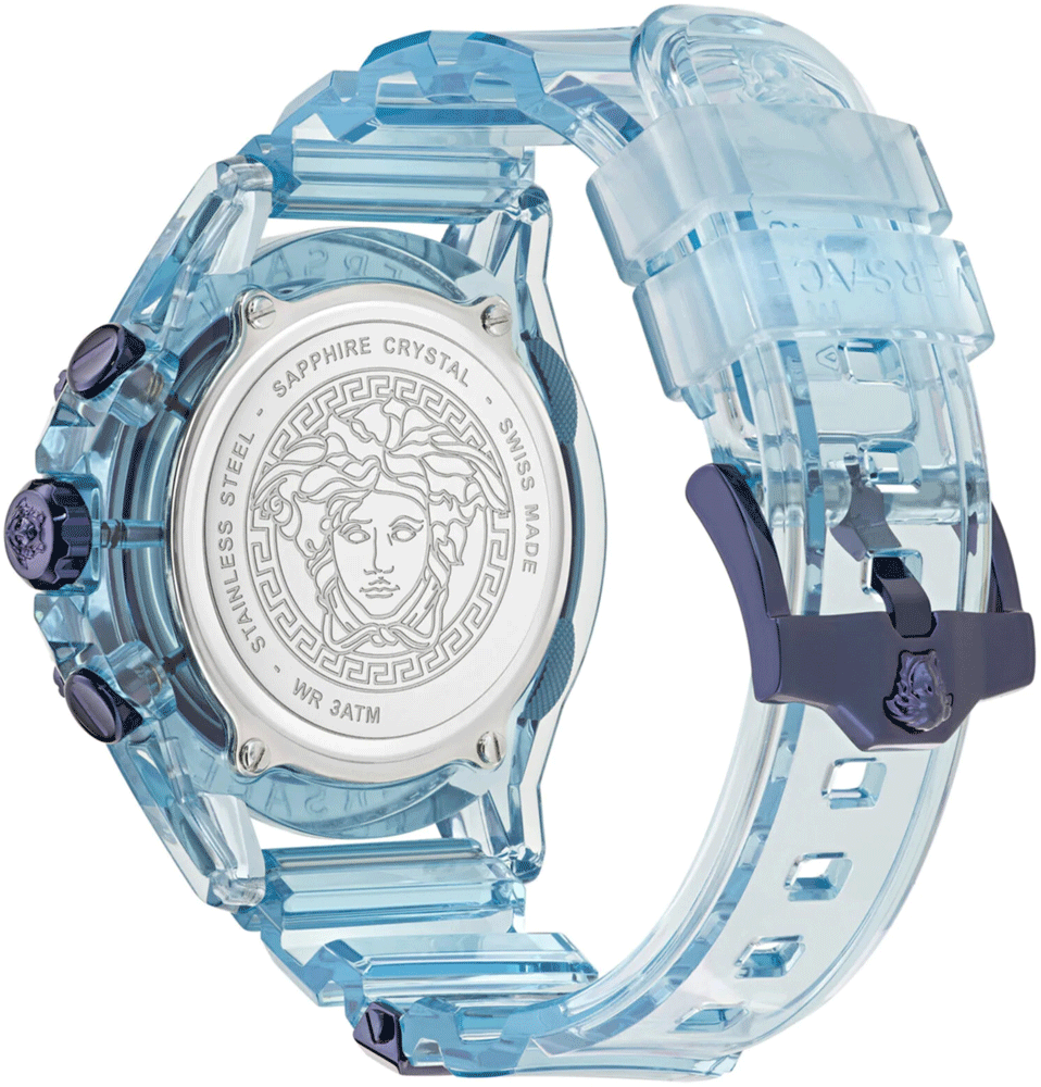 Versace Unisex Watch Chronograph Active Light Blue VEZ701523