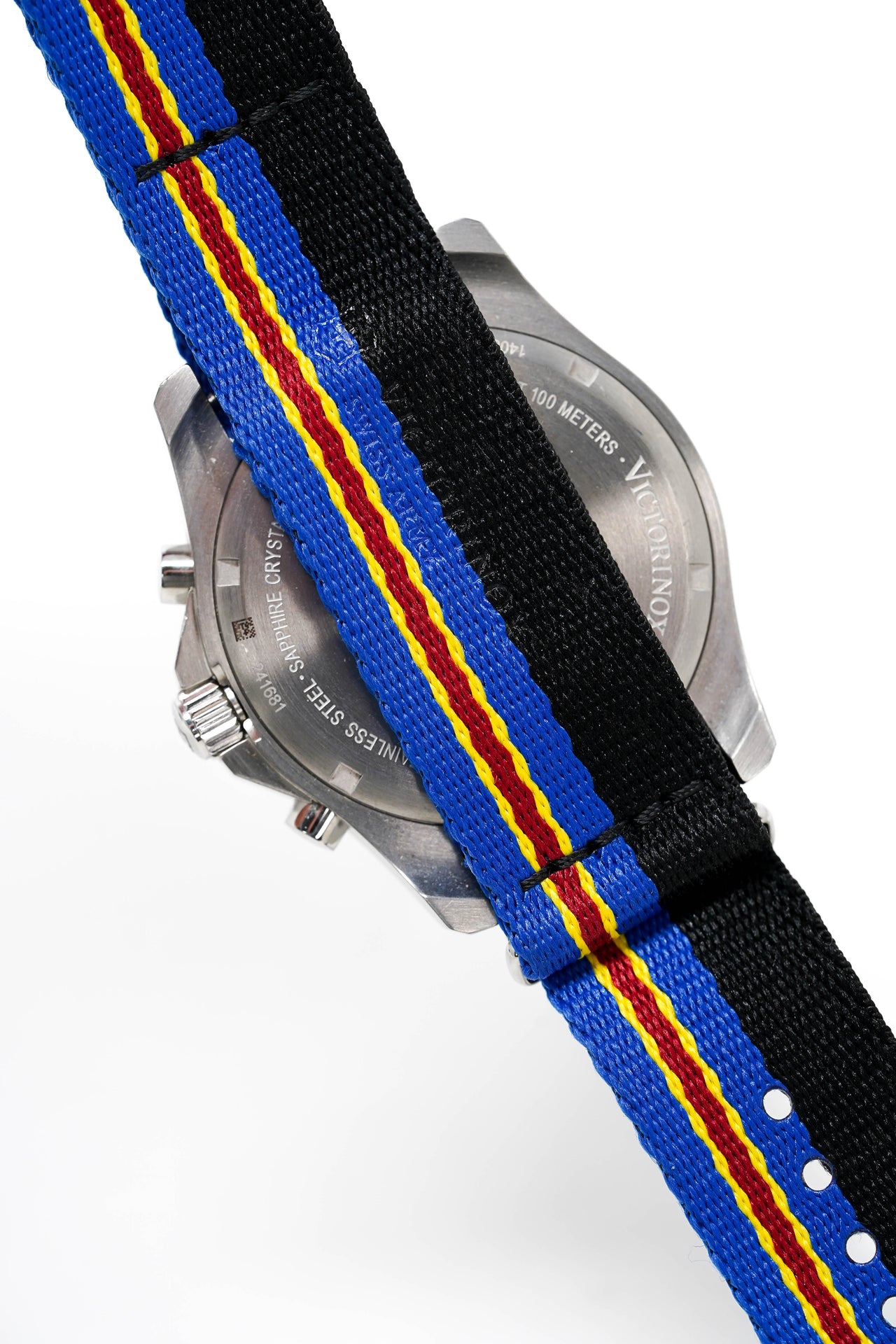 Victorinox Men's Watch Chronograph Maverick Sport White Nato 241680.1