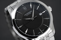 Thumbnail for Victorinox Men's Watch Alliance Black Stainless Steel Bracelet 241801