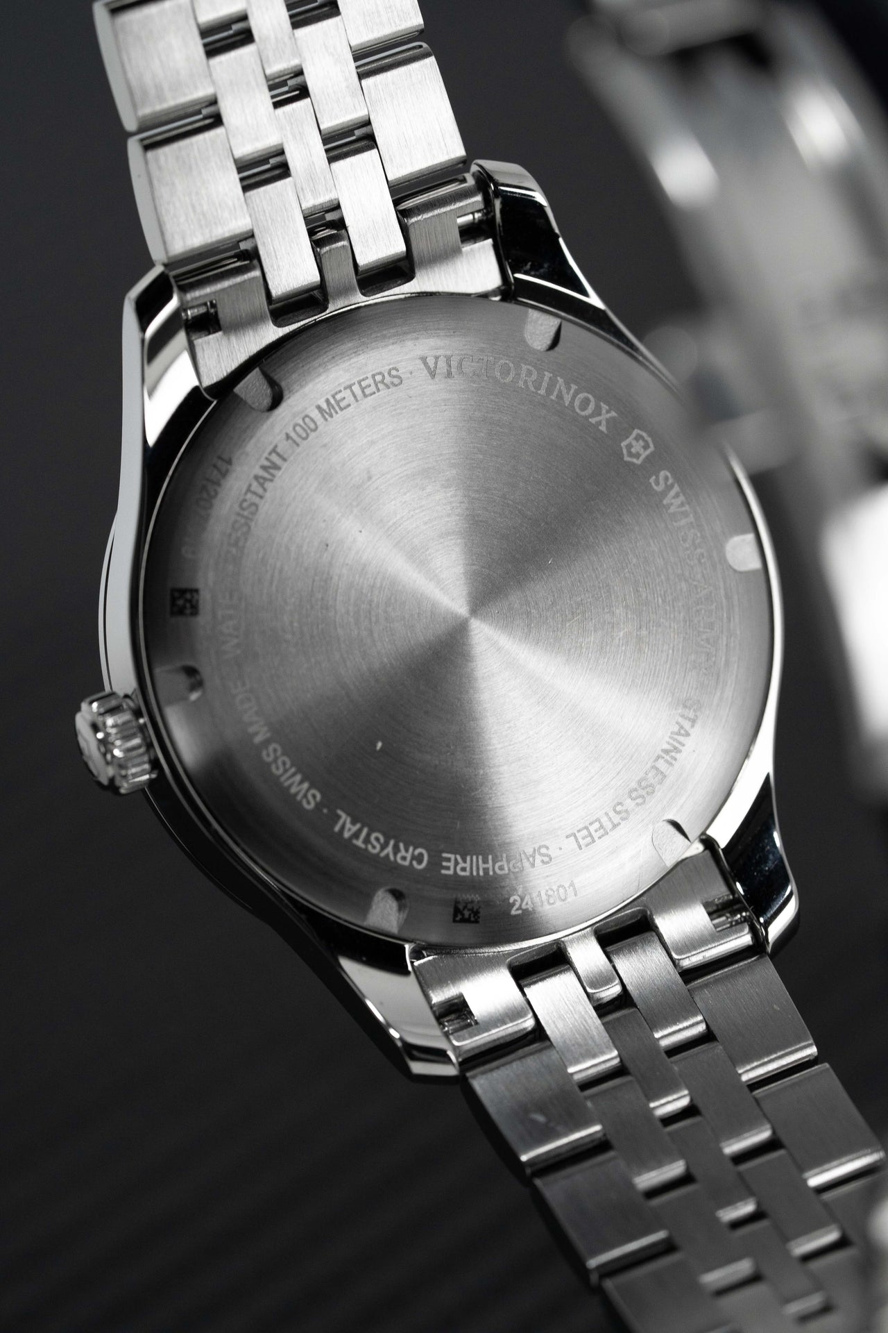 Victorinox Men's Watch Alliance Black Stainless Steel Bracelet 241801