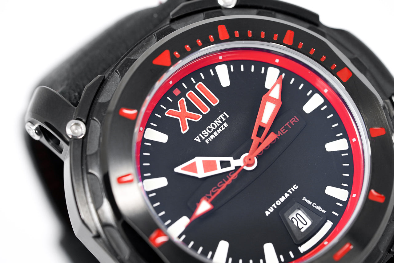 Visconti Automatic Watch Full Dive 1000M Black KW51-03