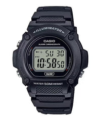 Thumbnail for Casio Watch Chronograph Digital Black W-219H-1AV
