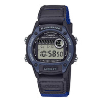 Thumbnail for Casio Standard Black Blue Digital Unisex Watch W-220HF-2AV