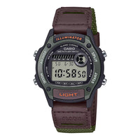 Thumbnail for Casio Standard Brown Green Digital Unisex Watch W-220HF-3AVDF