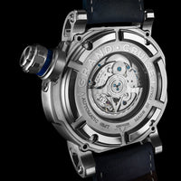 Thumbnail for Visconti Automatic Watch Grand Cruise GMT Stainless Steel Blue Nabuk Strap W110-00-143-1411